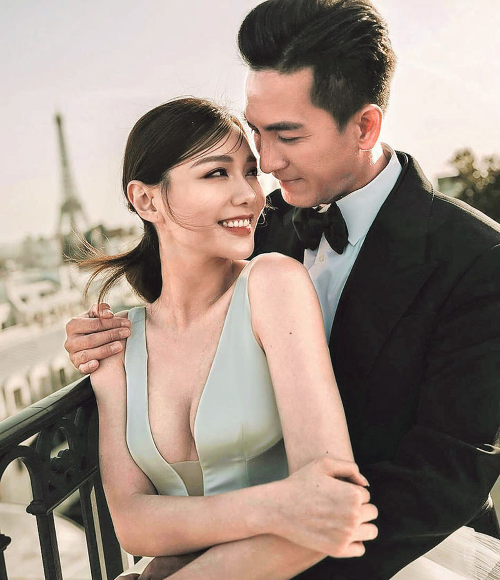 湯洛雯 公開馬國明巴黎婚照湯洛雯Deep V婚紗曬身材- Australian Chinese Daily